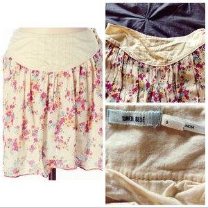 Final Price UO Kimchi Blue Floral Skirt